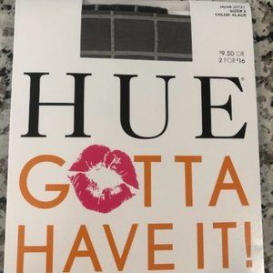 HUE Gotta Have It: Black with White Tights